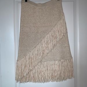 BCBGMAXAZRIA Fringe Skirt